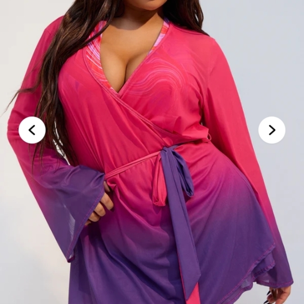 Pink and Purple Swim Coverup
